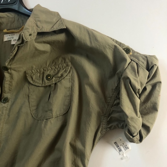 NWOT, GAP Cargo Dress, Khaki Green w/Draw String Waist - Picture 3 of 16